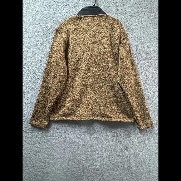 Eddie Bauer Sweatshirt Mens Extra Large Brown 1/4 Zip Pullover Fleece Mock Neck - Picture 12 of 12